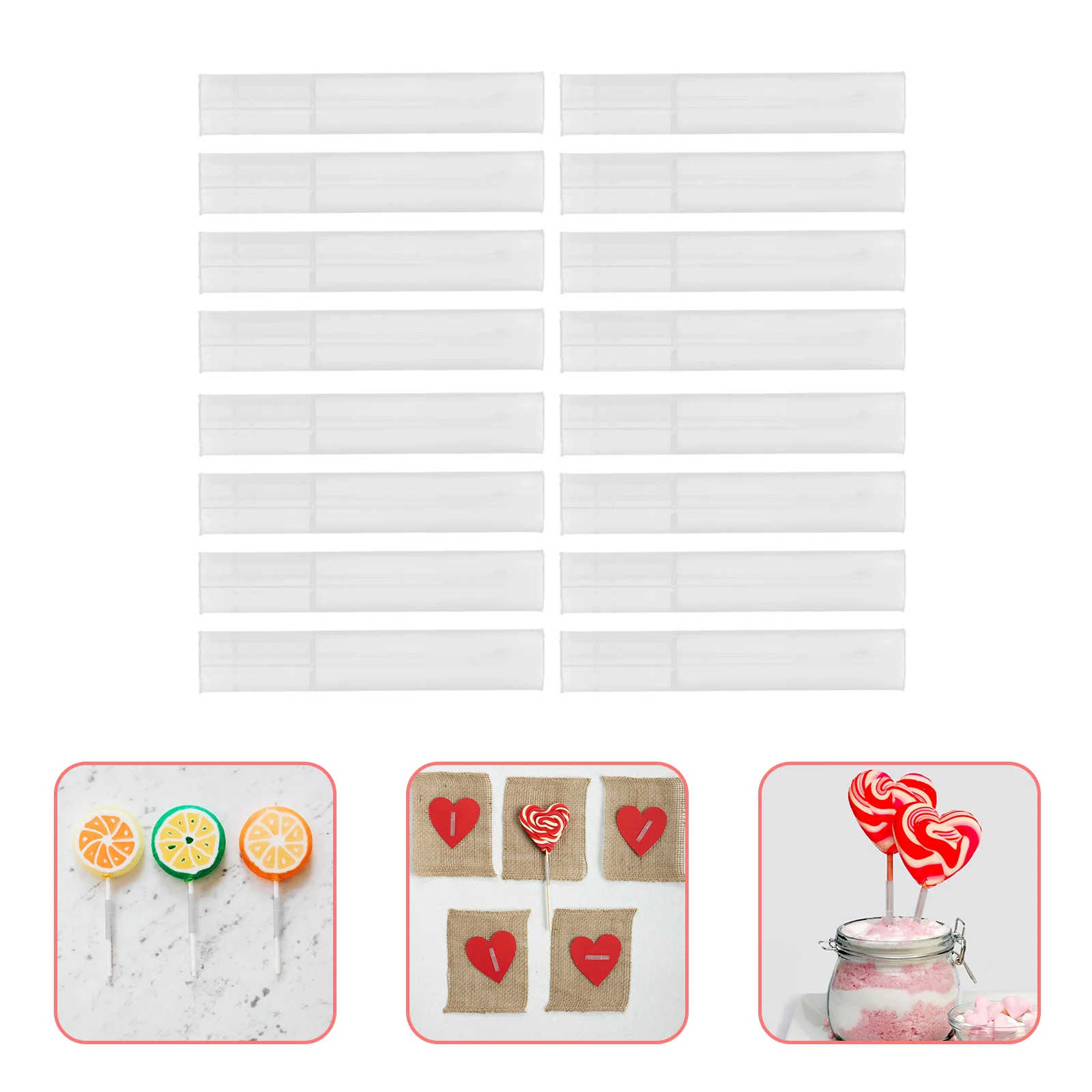 

200pcs Lollipop Fixed Sleeves Fixing Pipes Diy Lollipop Flower Wrapping Materials