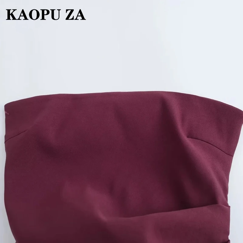 Женский асимметричный топ с боковой молнией и оборками