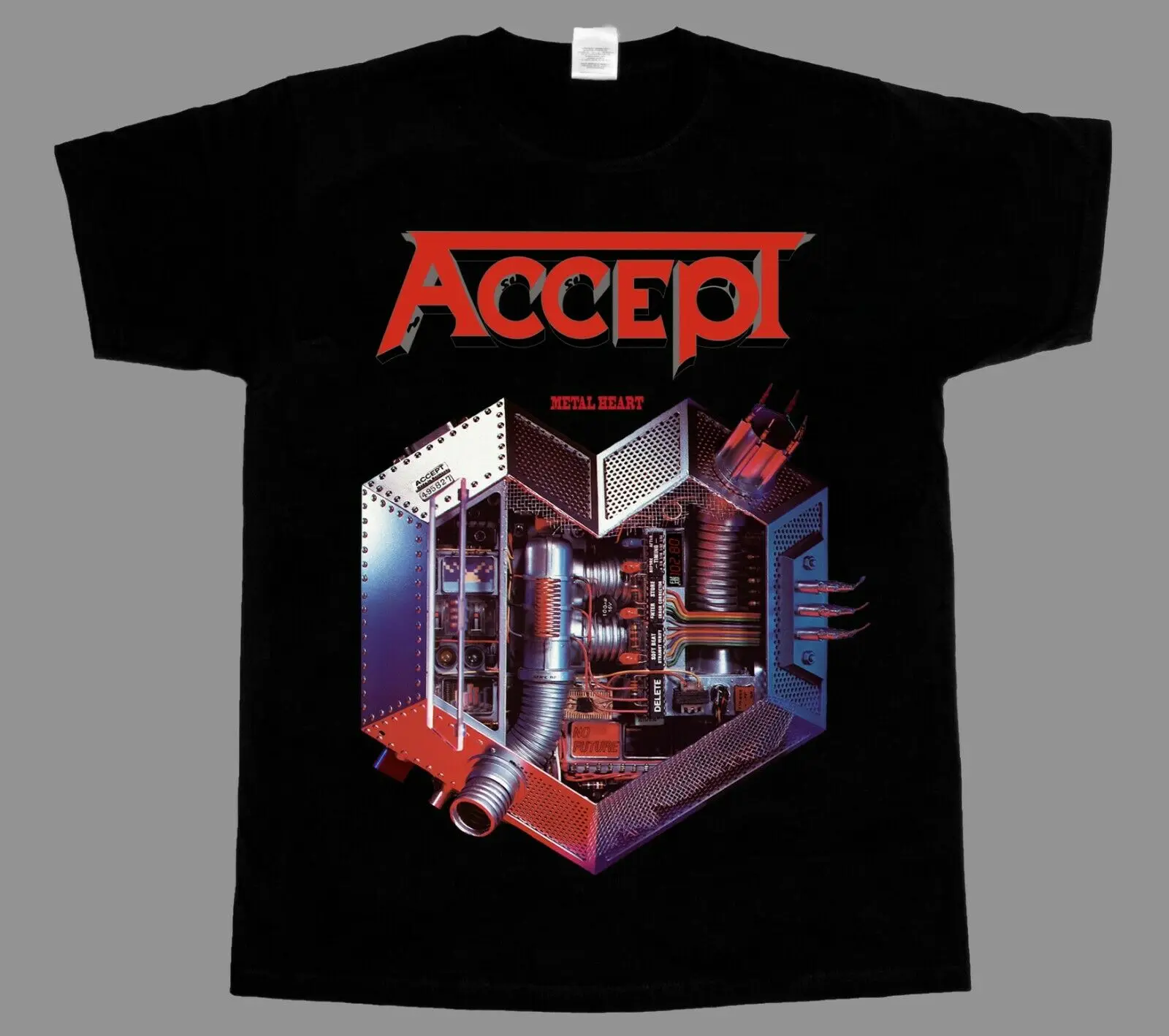 

ACCEPT METAL HEART UDO NEW BLACK T-SHIRT