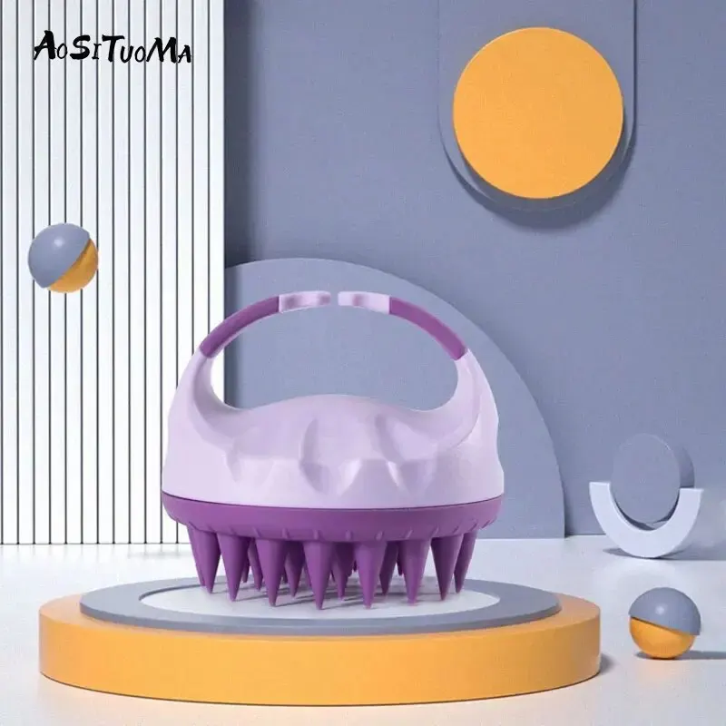 Прочная щетка для волос шампуня массажа и отшелушивания кожи головы AOSITUOMA