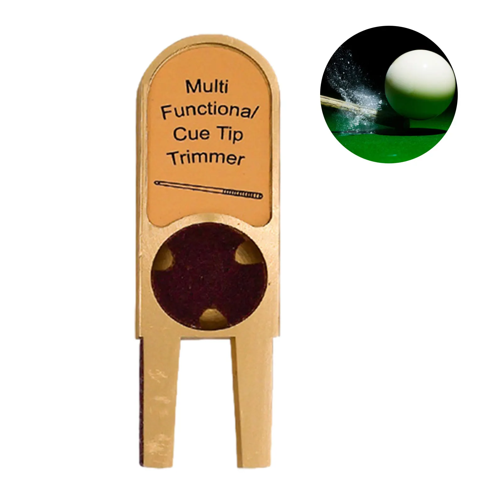 

U-образный триммер для бильярдного кия, наконечник для бильярдного кия, многофункциональный триммер для кия, инструмент для ремонта