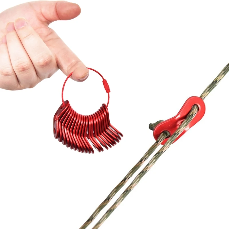 

20 шт., Нескользящие замки для палатки из алюминиевого сплава