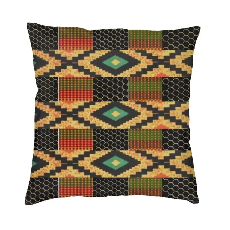 

Colourful African Ankara Print Pattern Throw Pillow Covers Bedroom Decoration Nordic Bohemia Style Chair Cushion Pillowcase