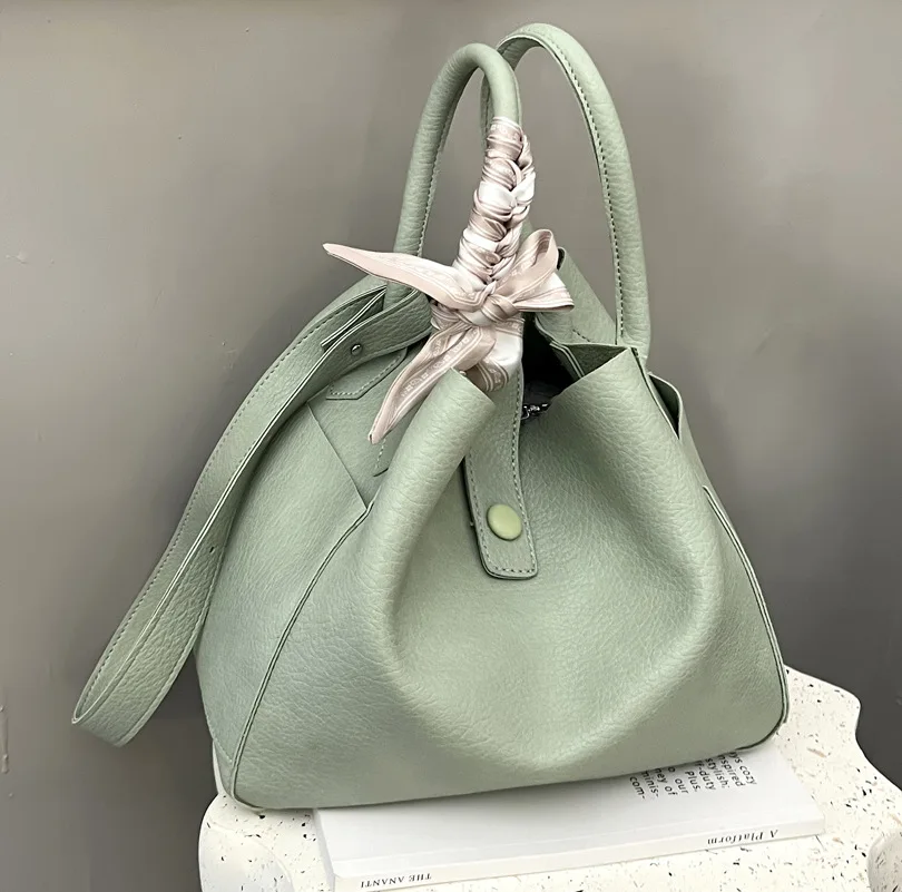 

Нишевая индивидуальная женская сумка, новинка 2022, универсальная вместительная сумка через плечо, шелковый шарф, ручная большая сумка