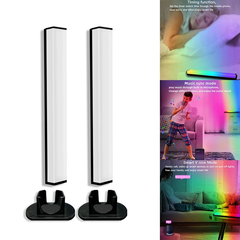 

LED Floor Lamp RGB Desktop Colorful Atmosphere Music Night Light Strip Smart APP Control Lamp