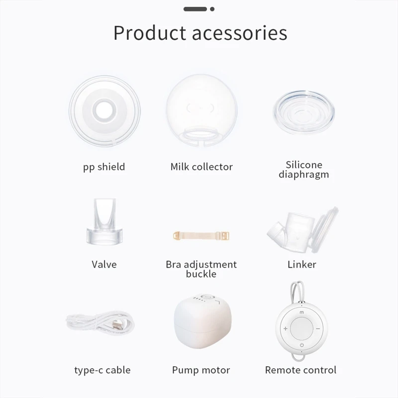 Portable Quiet Hands Free Electric Breast Pump Wearable Breastfeeding Milk Collector Automatic Milker Extractor USB |