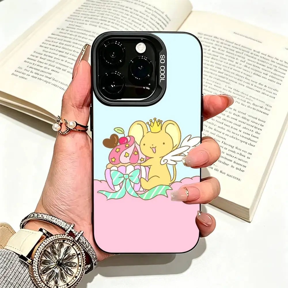 Чехол для телефона Cardcaptor Sakura Clear Card-C ERBERUS для iPhone 17, 16, 15, 14, 13, 12, 11 Plus Pro Max, цветной, серебристый, Funda Bumbe (art.: 3920db3f7cd48) - 3920db3f7cd48