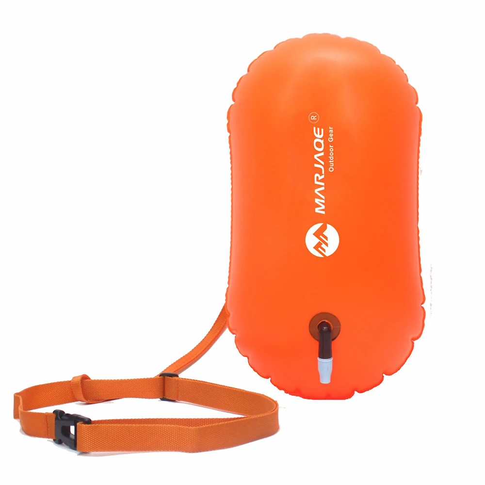 

Outdoor PVC Inflatable Swimming Buoy Water Sport Lifesaver Swimming Life Buoy Air Dry Tow Sailing Signal Flotation Bag 1PCS