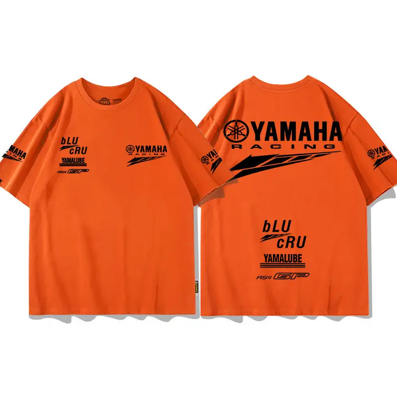 

Мотоциклетный костюм Yamaha, футболка с короткими рукавами, мужской летний костюм GP Factory Team Racing, дышащий, быстросохнущий мотоциклетный костюм