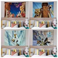 disney ice age colorful tapestry wall hanging hippie flower wall carpets dorm decor kawaii room decor