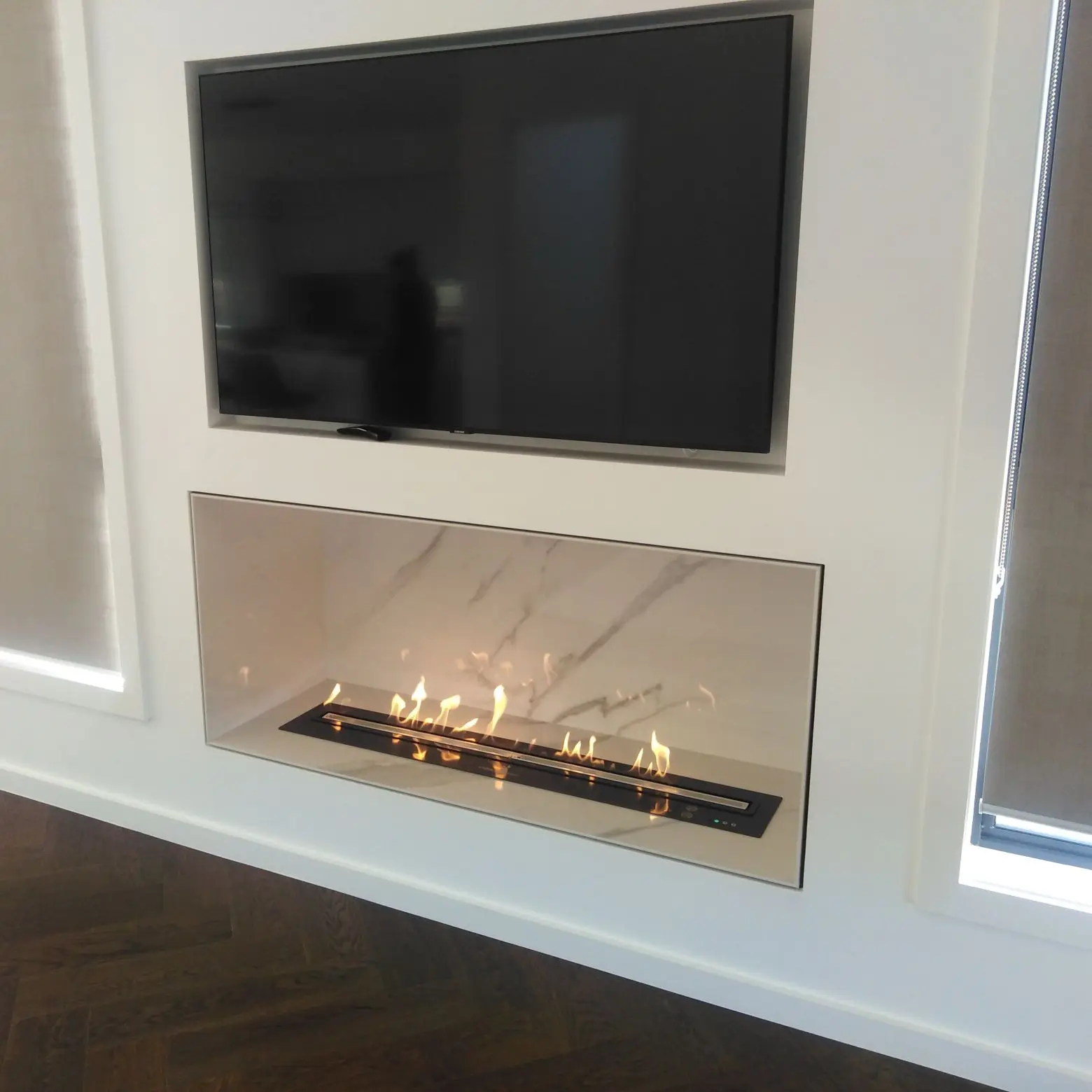 

Inno-Fire 36 inch fierplaces ethanol in wall modern ethanol fireplace