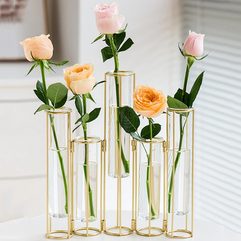 Vase Nordic Style Modern Luxury Flowers Living Room Indoor Aesthetic Decoration Table Vases Interior Design Jarrones Home Items