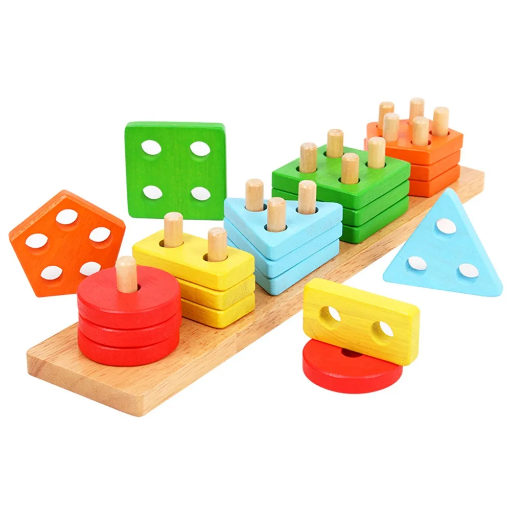 

4-5 2 for Wooden Old Educational 1 Year 3 Toddler Preschool Toys Education