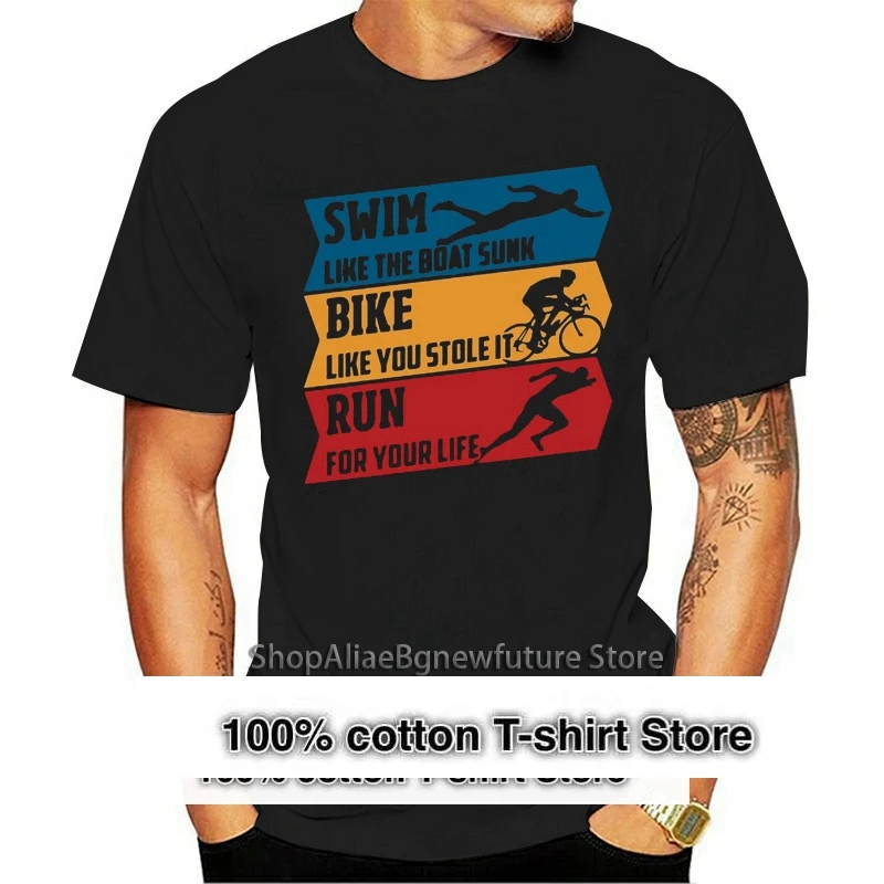 

HOT deals Summer Fashion Triathlon RuTshirt Mens Cotton Organic Short Sleeve Triathlon Men T Shirt Camisetas Plus Size
