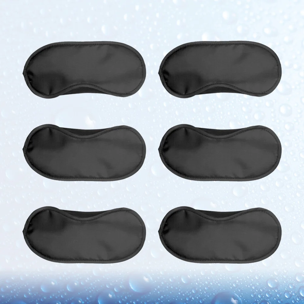 

20 Pcs Sleeping Eye Patch Black Blinder Mask Night Accessories Shade Travel Silk
