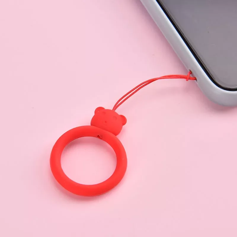 

Разноцветный силиконовый чехол с кольцом, мягкий, устойчивый к пятнам, с ремешком для телефона