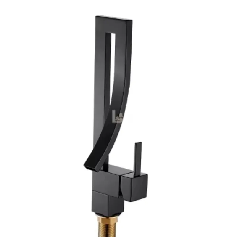 Элегантный латунный квадратный смеситель для ванной комнаты роскошный раковины