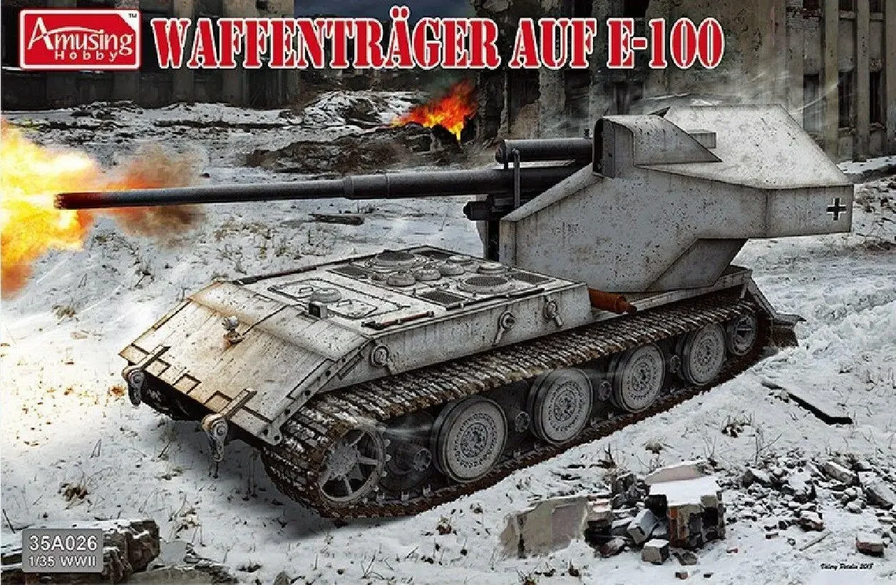 Забавный хобби 35A026 1/35 Немецкий Waábrager auf E-100 Model Kit