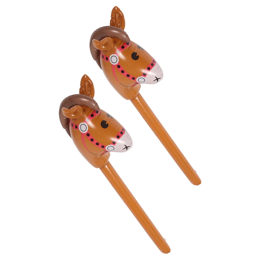 2 шт. надувная палочка с головой лошади украшение для Хэллоуина пиньята