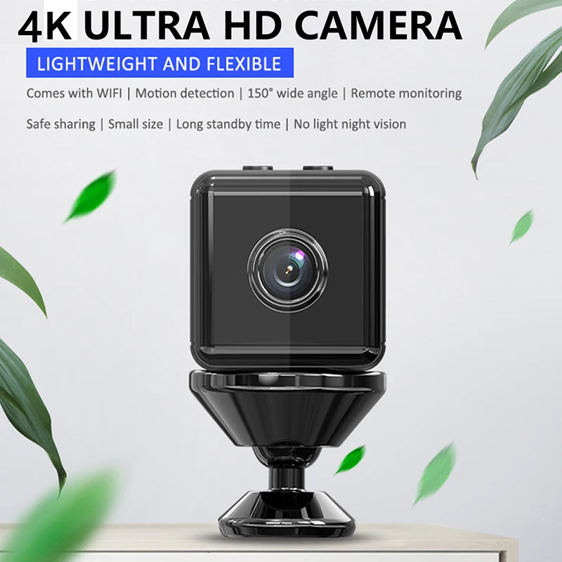 

Durable Camera WiFi 4K HD Voice Recorder Wireless Mini Camera Video Surveillance Night Vision IP Camera Smart Home Baby Monitor