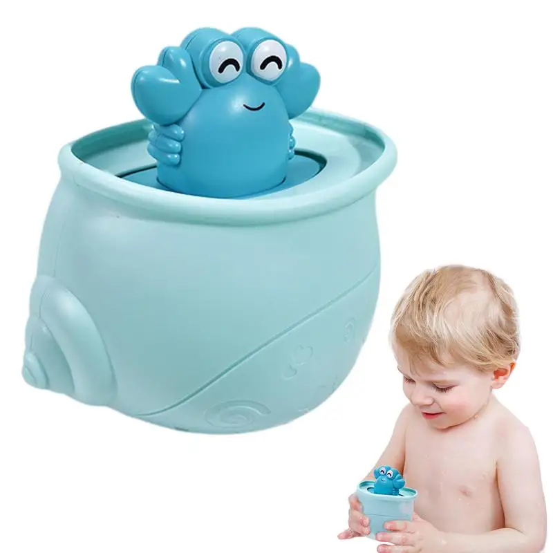 

New Summer Bathroom Bath Shower Cute Crab Water Spray Sprinkler Play Water Bathing Bathtub Toys For Kid Gifts