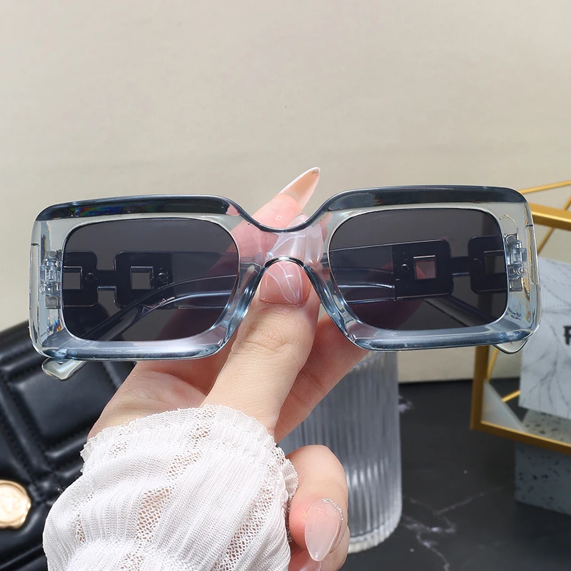 Солнцезащитные очки унисекс в прямоугольной оправе UV400