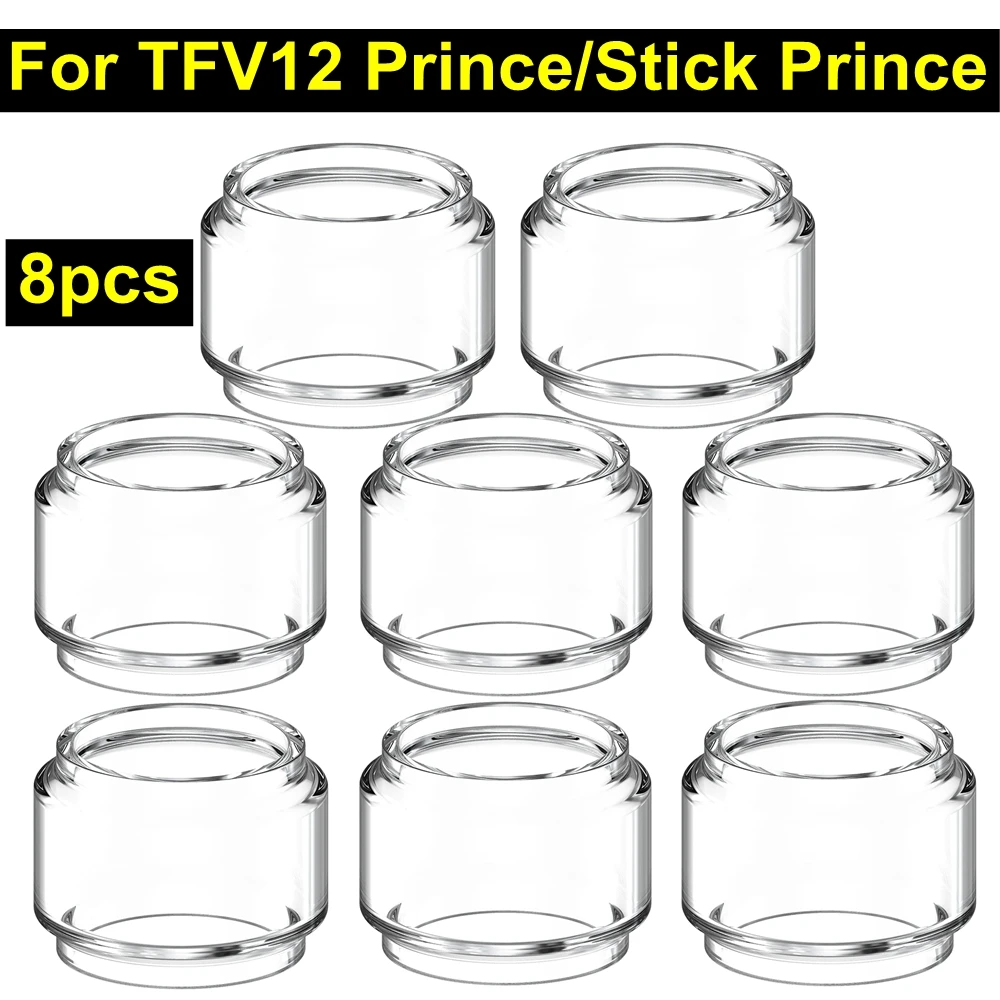 

Hong V12 Prince 8pcs Bubble / Straight Glass Tube For TFV12 Prince / Stick Prince Atomizer Bulb Glass Tank Q4 M4 Mesh Coil