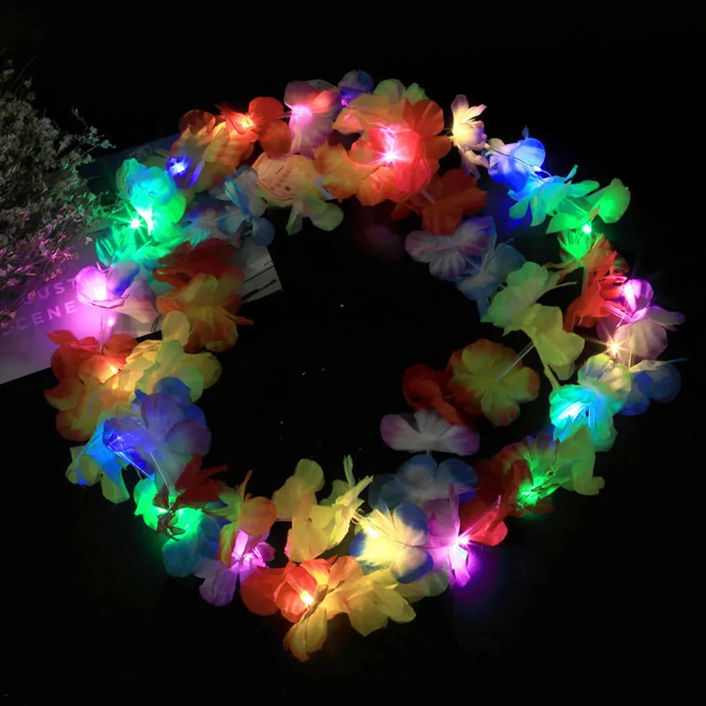 

24x Rainbow Flower With LED Lights - Wide Application For Weddings And Birthdays Realistic