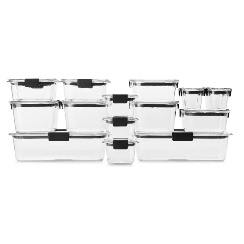 

Brilliance Food Storage Containers, 36 Piece Variety Set, Clear Tritan Plastic