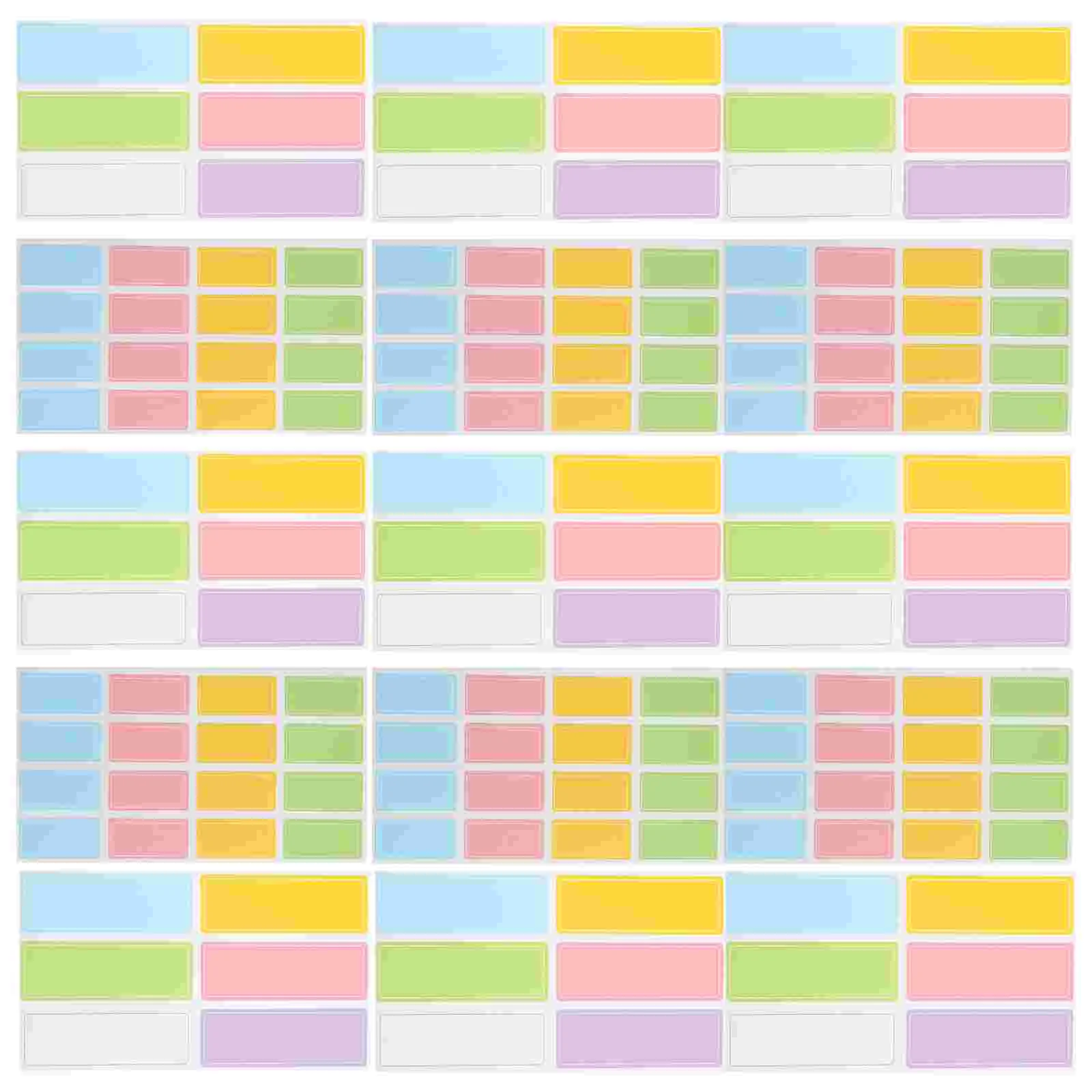 

40 Sheets Label Stickers Label Patches Marking Stickers for School Home Student Office