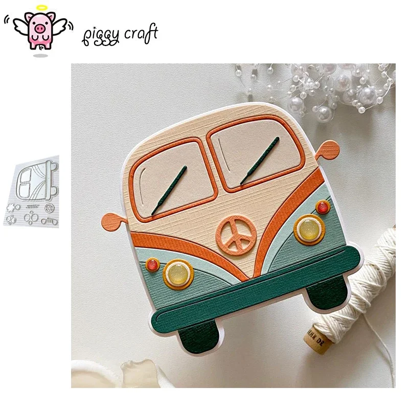 Piggy Craft металлические штампы для резки пресс-форма новое украшение автомобиля