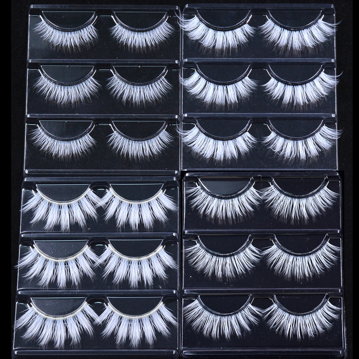 Красочные норковые волосы накладные ресницы 3 пары набор для косплея Хэллоуин