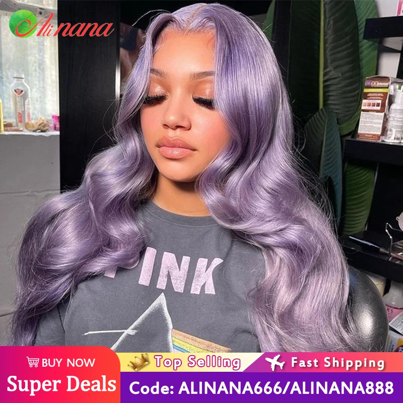 Ed 13x4 Hd Transparent Lace Frontal Human Hair Wigs Body Wave Ombre Violet 13x6 Lace Front Wig For Woman