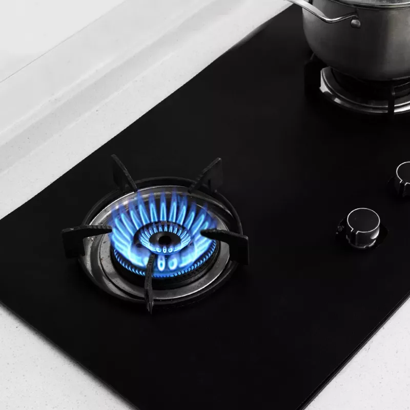 

2023 1/4PCS Kitchen Cleaning Pad Gas Stove Protective Cover Kitchen Accessories Stove Cover Cleaning Pad Bushing Stove Burner Co