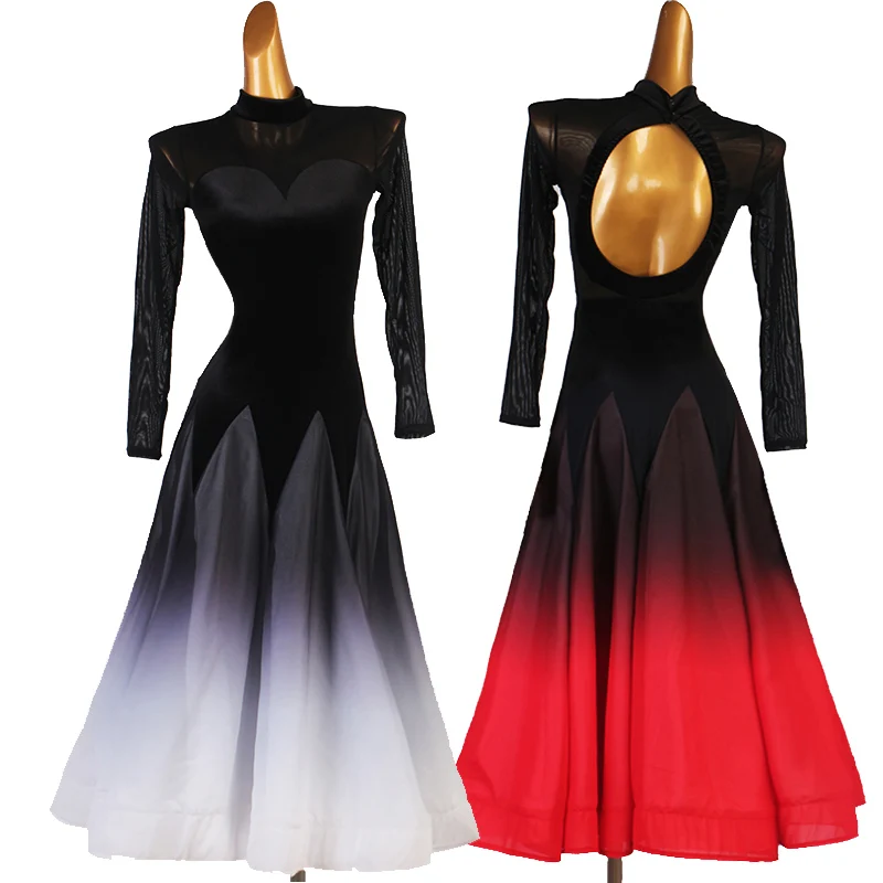 

Standard Ballroom Dress Viennese Waltz Dress Waltz Dance Costumes Red Tango Dress Foxtrot Dance Dress Dance Clothes Ball Dress