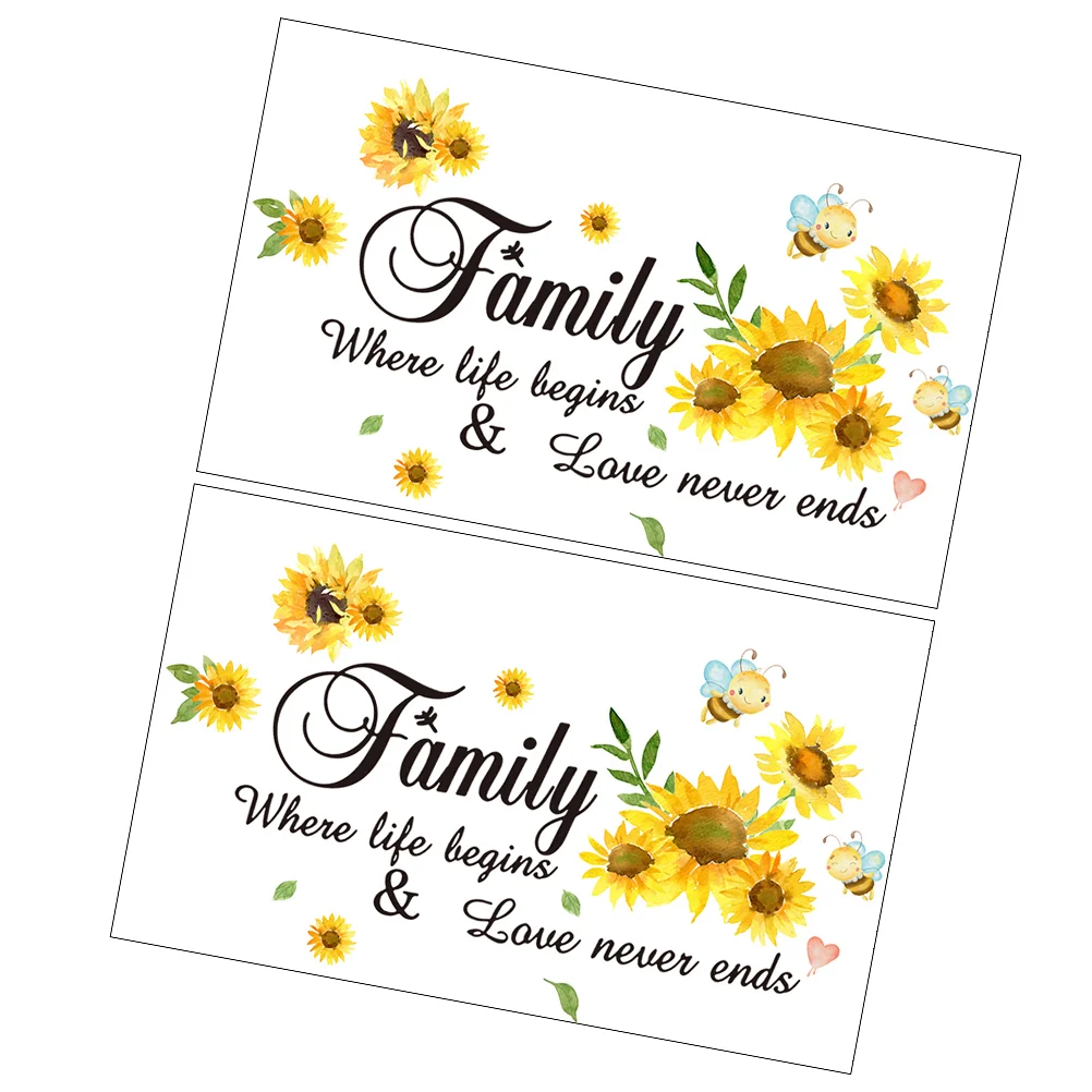 

Wall Stickers Decals Sticker Decor Room Sunflower Mural Decal Floweryellow Removable Nursery Stick Peelflowers Kids Decoration