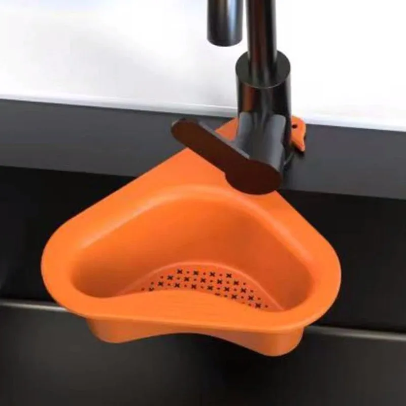 

Kitchen Leftovers Sink Filter Swan Drain Basket Universal Fruit And Vegetable Multifunctional Drain Basket Home Accessories