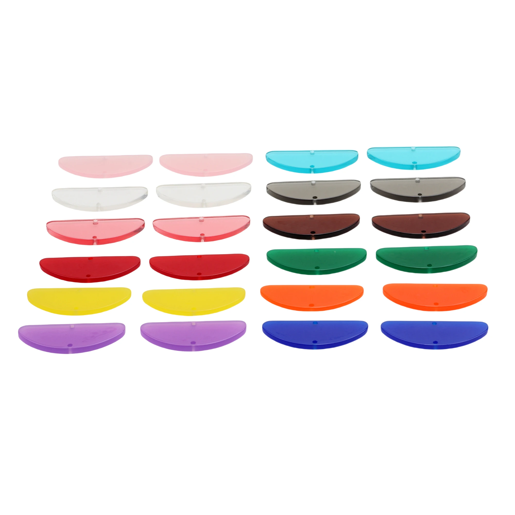12 шт. акриловые полукруглые соединители ярких цветов детали для сережек