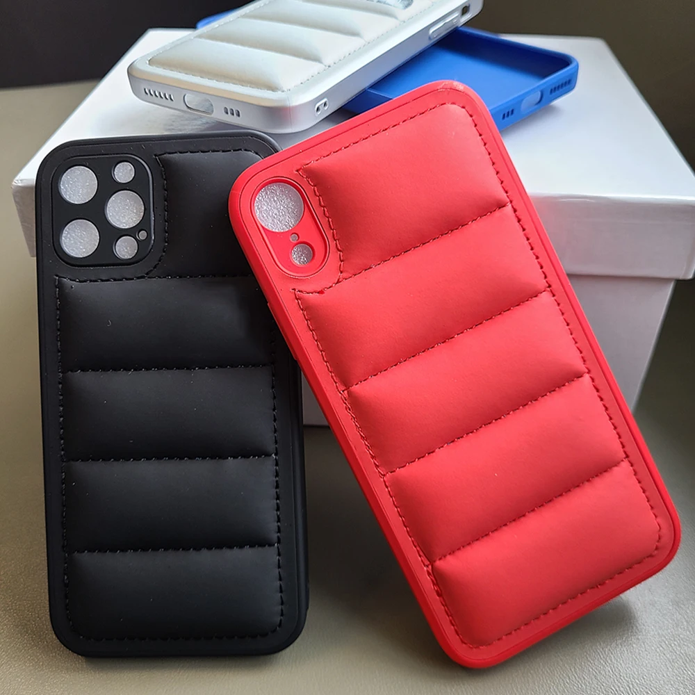 Модный пуховик индивидуальный чехол для iPhone 13 12 11 Pro Max X XS XR SE 2020 чехол-пуховик