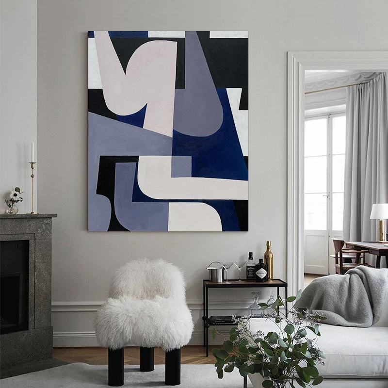 

New 100% Hand Painted Canvas Large Handmade Wall Art Painting Living Room Office Oil Painting Frameless Free Shipping