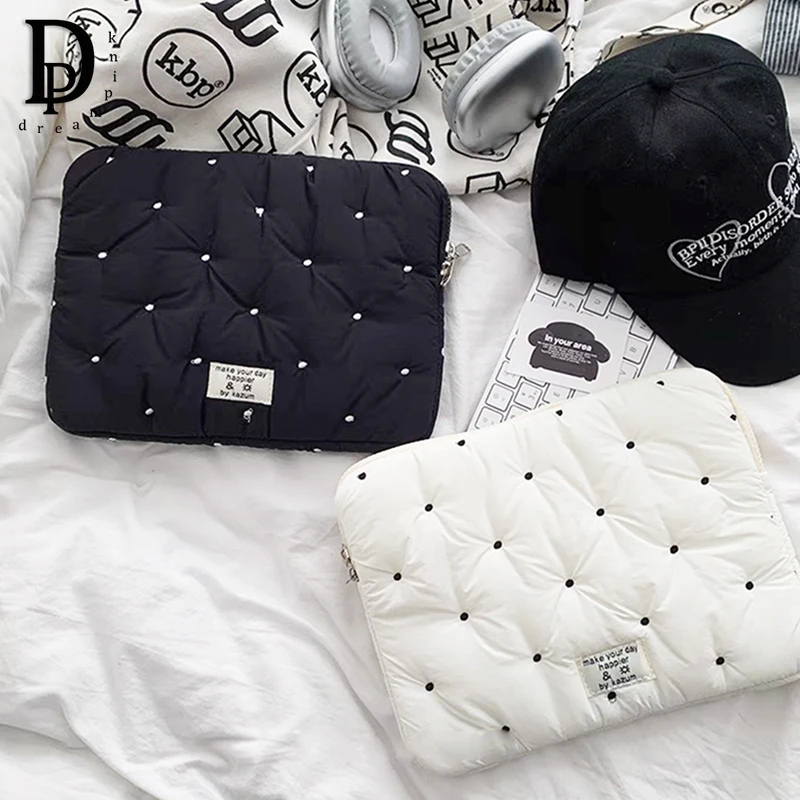 Большая вместительная сумка для ноутбука из мягкого нейлона милая женская