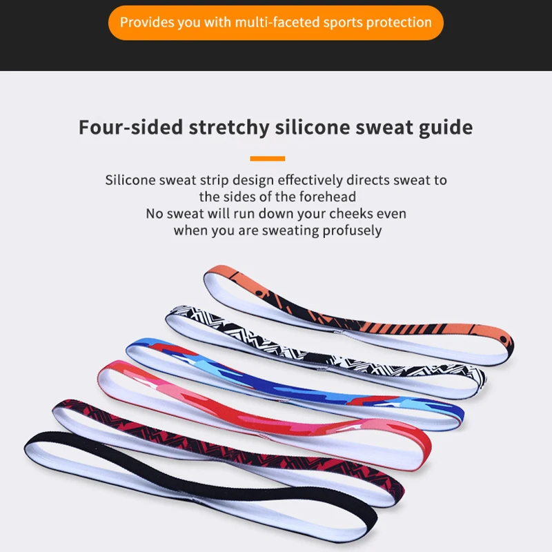 

1pcs Yoga Running Fitness Headband Sport Hair Band Football Anti-slip Elastic Sweatband Gym Sport Headband