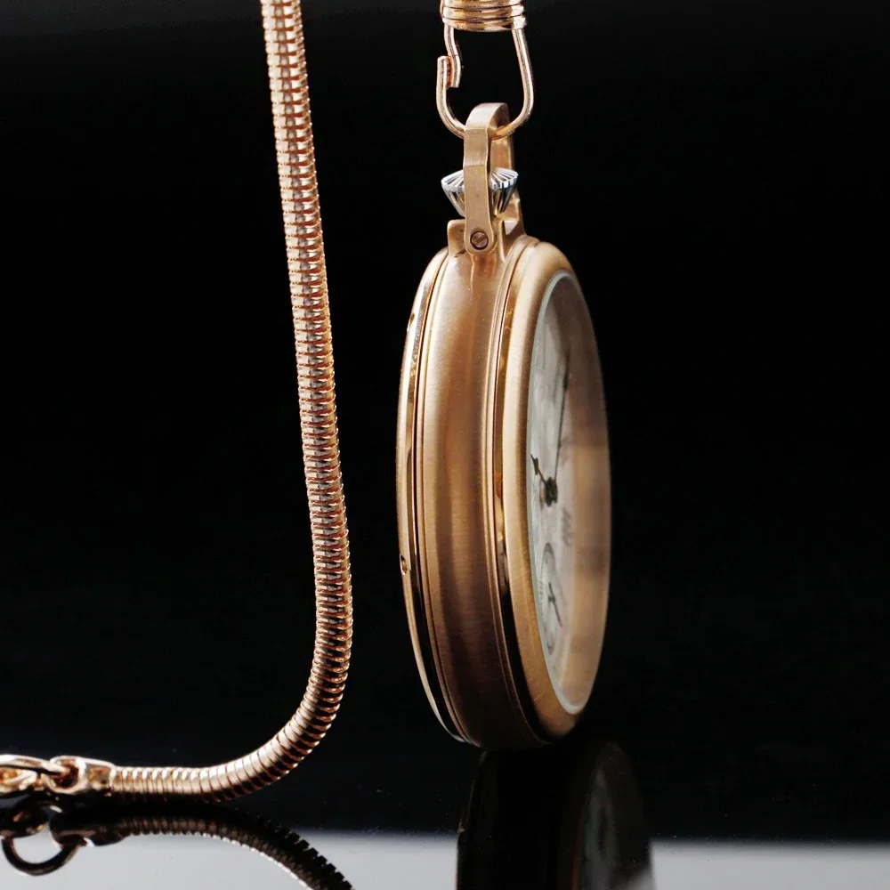 Часы-скелетоны из нержавеющей стали под розовое золото водонепроницаемые