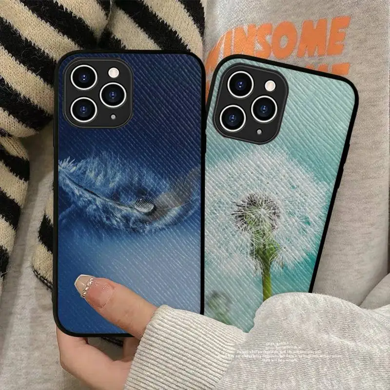 

FHNBLJ Tennis Print Phone Case Hard Leather Case for iPhone 11 12 13 Mini Pro Max 8 7 Plus SE 2020 X XR XS Coque