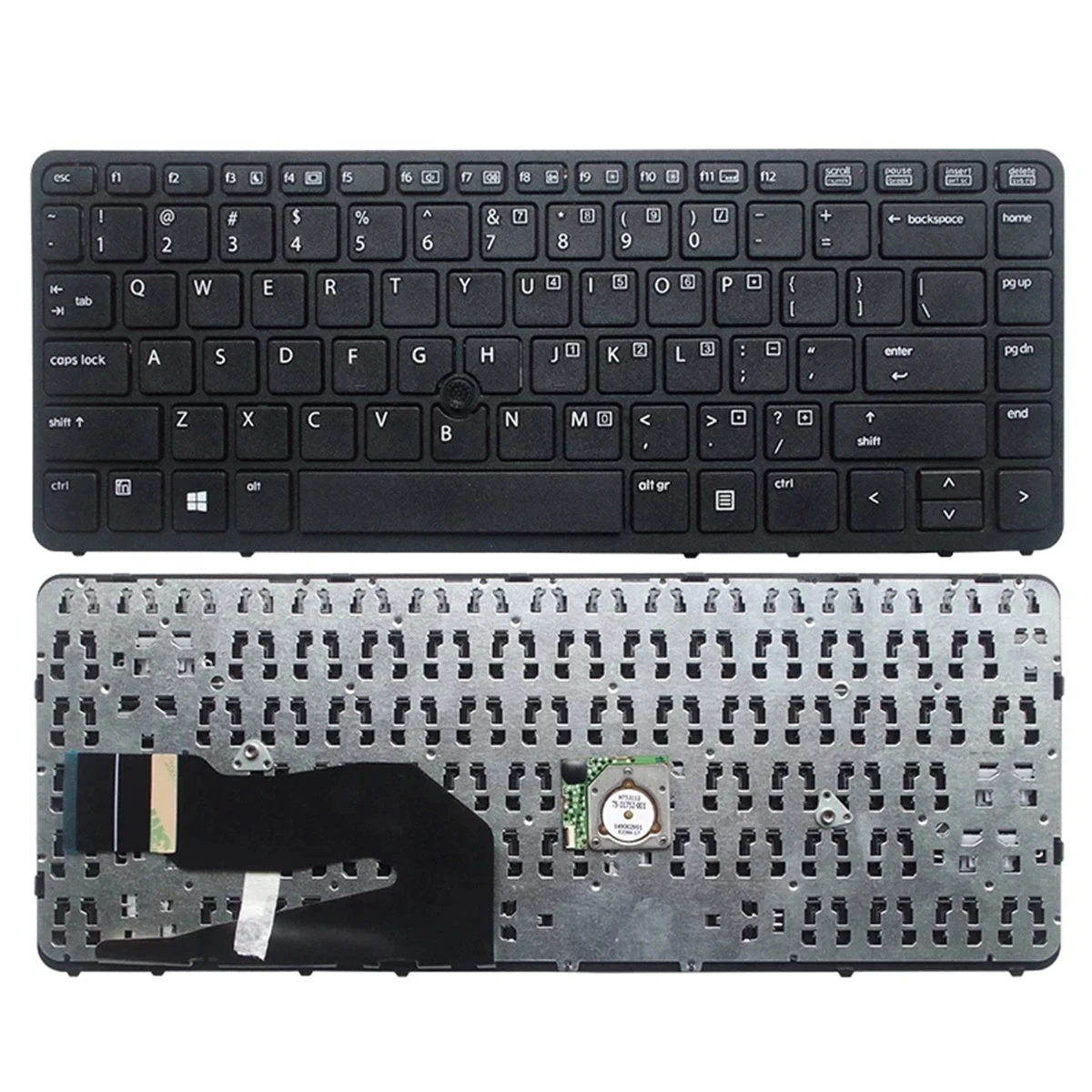 

Клавиатура US для ноутбука HP Chromebook 11 G6 L12695-001, без рамки