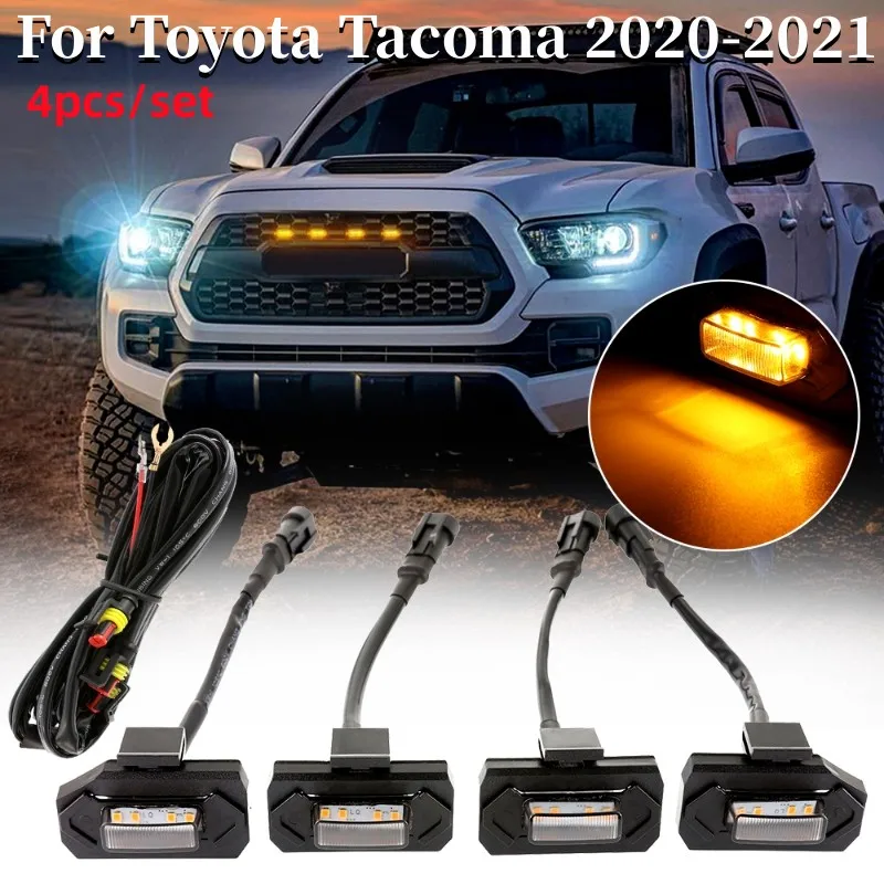 

4 шт./комплект, светодиодные ламсветильник для Toyota Tacoma 2020-2021
