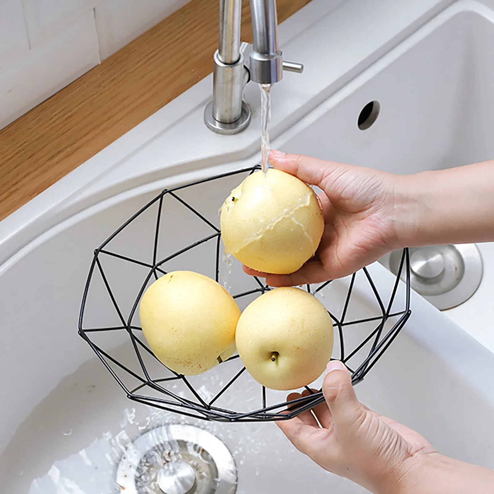 Металлическая фруктовая корзина современная проволочная закусочная хлебная овощная хранение чашки кухонные яйца десерт держатель нордический органайзер торт-сервировка.