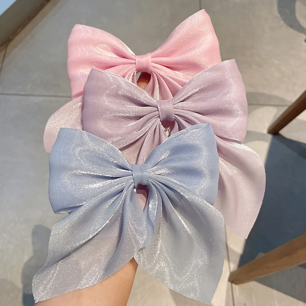 

1Pcs New Bow Hairpin Women Girls Vintage Fashion Big Bows Headband Sweet Hair Clip Hair Accessories Barrette Ponytail Clip Gifts