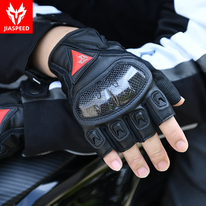 

Кожаные перчатки без пальцев летние мотоциклетные дышащие мотоциклетные перчатки с открытыми пальцами велосипедные уличные противоударн...