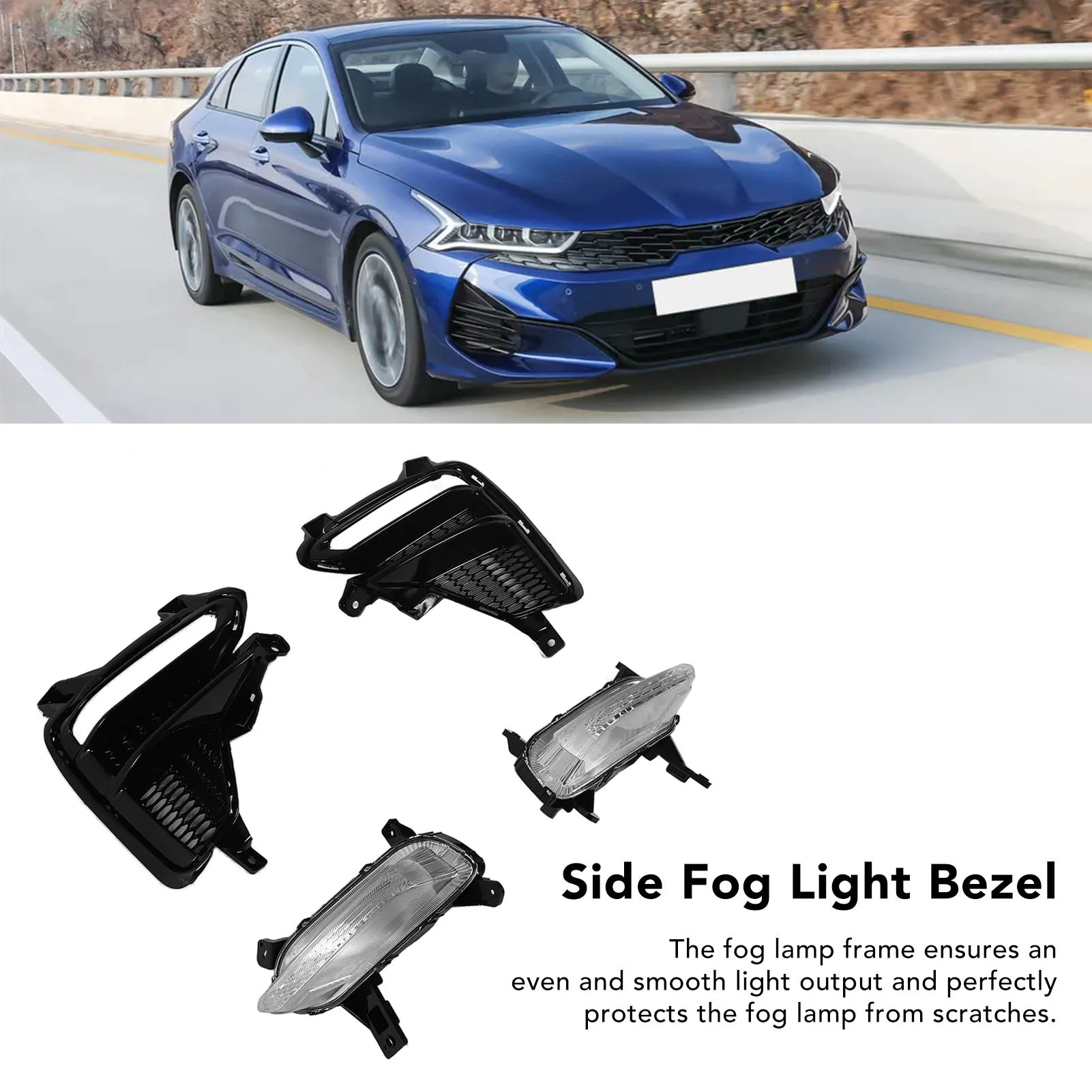 

Автомобильный сигнал в сборе, дневные рандовые фонари, модель KI2570101, боковой противотуманный фонарь, замена обода для Kia K3 Forte Cerato 2019-2020